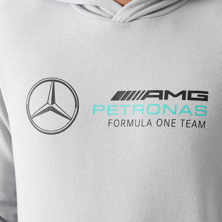 Puma - Sweat Capuche Team Silver AMG Mercedes Gris