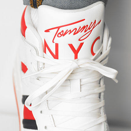 Tommy Jeans - Baskets High Cupsole TJM Leather 0811 Ecru