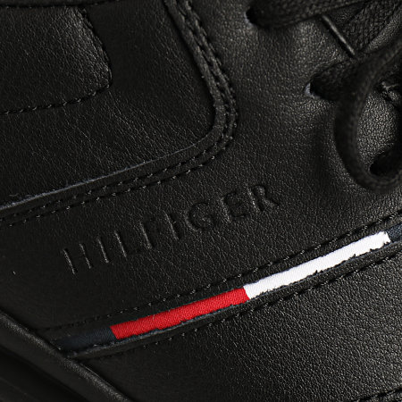 Tommy Hilfiger - Baskets Lightweight Leather Stripes 3729 Black