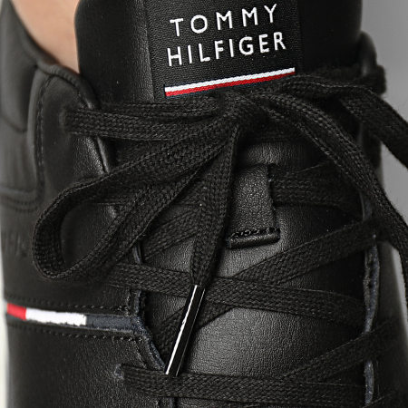 Tommy Hilfiger - Baskets Lightweight Leather Stripes 3729 Black