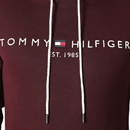 Tommy Hilfiger - Sweat Capuche Tommy Logo 1599 Bordeaux