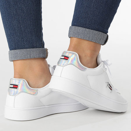 Tommy Jeans - Baskets Iridescent Detail Cupsole 1610 White