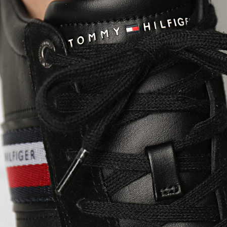 Tommy Hilfiger - Baskets Corporate Material Mix Leather 3741 Black