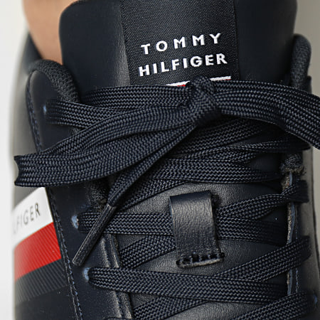Tommy Hilfiger - Baskets Essential Runner Stripes Leather 3744 Desert Sky