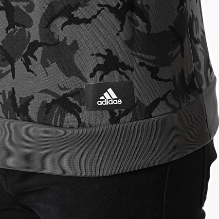 Adidas Sportswear - Sweat Crewneck A Bandes Future Icons Camo HA5835 Gris Anthracite