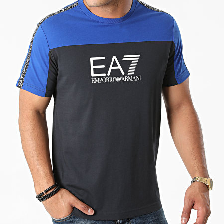 EA7 Emporio Armani - Tee Shirt 6KPT10-PJ7CZ Bleu Roi Noir