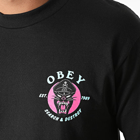 Obey - Tee Shirt Obey Battle Panther Noir