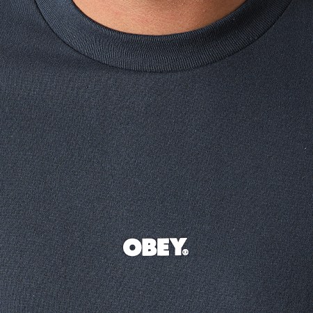 Obey - Tee Shirt Bold Mini Bleu Marine