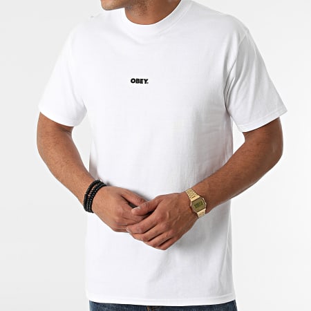 Obey - Tee Shirt Obey Bold Mini Blanc