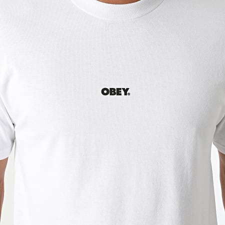 Obey - Tee Shirt Obey Bold Mini Blanc