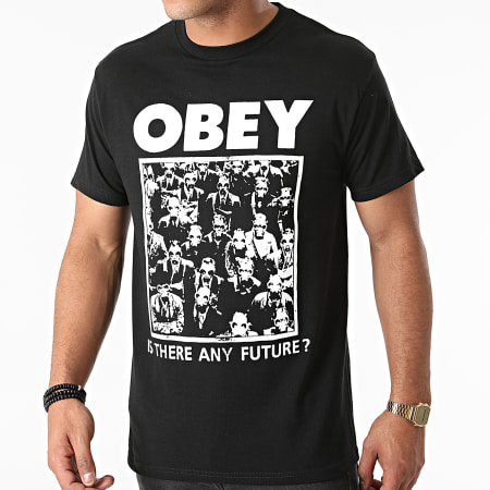 Obey - Tee Shirt Is There Any Furture Noir