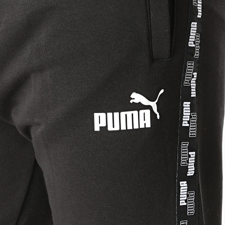 Puma - Pantalon Jogging A Bandes 589416 Noir