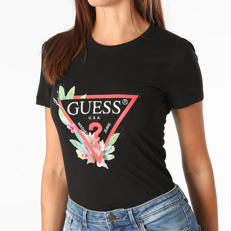 Guess - Tee Shirt Femme W1YI98-JA911 Noir