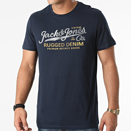 Jack And Jones - Tee Shirt Booster Bleu Marine