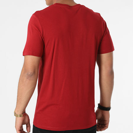 Jack And Jones - Tee Shirt Logo Rouge Foncé