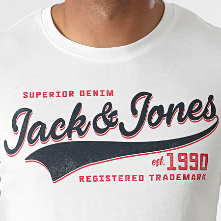 Jack And Jones - Tee Shirt Logo Ecru