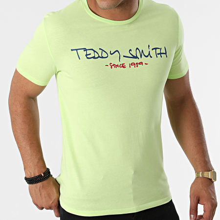 Teddy Smith - Tee Shirt Ticlass Basic Vert Anis