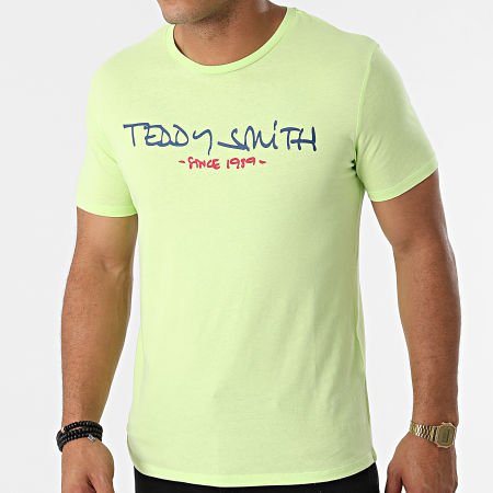 Teddy Smith - Tee Shirt Ticlass Basic Vert Anis