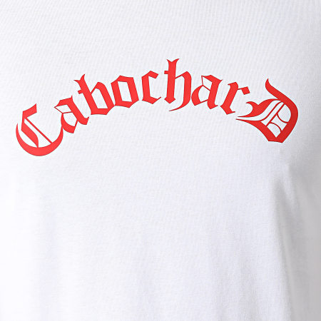 25G - Tee Shirt Cabochard Goth Blanc Rouge