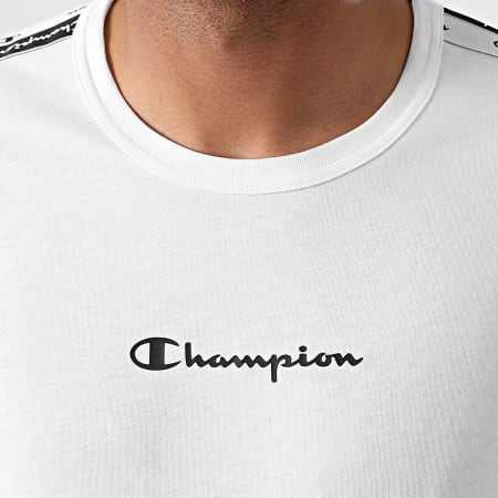 Champion - Camiseta Rayas 216562 Blanco