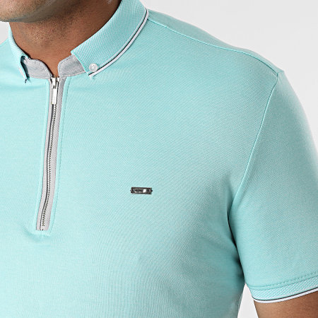 Classic Series - Polo Manches Courtes 21Y-1118 Bleu Turquoise
