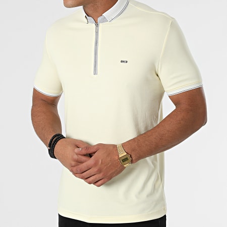Classic Series - Polo Manches Courtes 21Y-1118 Jaune Pastel