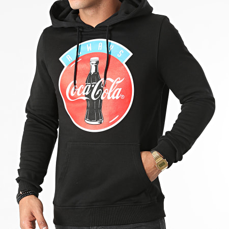 Coca-Cola - MC459 Felpa con cappuccio nero