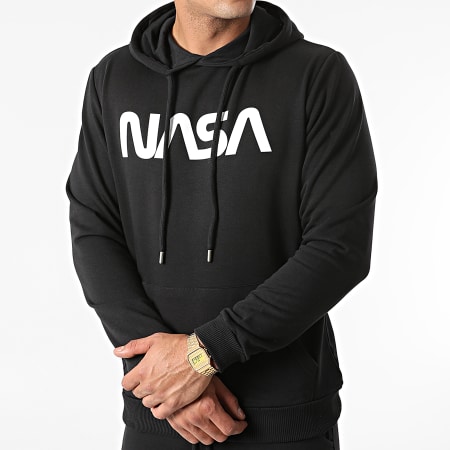 NASA - Chándal Worm Logo negro blanco