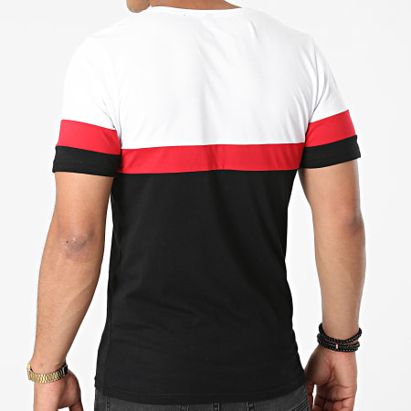 Parental Advisory - Camiseta Logo Tricolor Negro Blanco Rojo