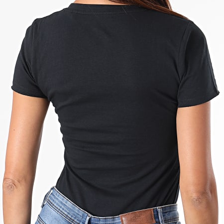 Pepe Jeans - Tee Shirt Femme Col V PL504820 Noir