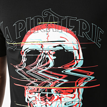 La Piraterie - Tee Shirt Glitch Noir