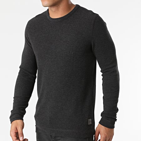 BOSS - Pull Tempest 50462773 Gris Anthracite Chiné