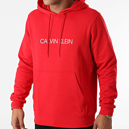 Calvin Klein - Sweat Capuche Réfléchissant GMF1W304 Rouge