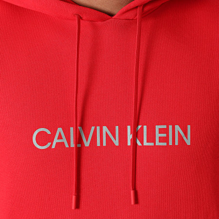Calvin Klein - Sweat Capuche Réfléchissant GMF1W304 Rouge