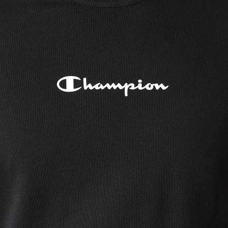 Champion - Tee Shirt Manches Longues A Bandes 216914 Noir