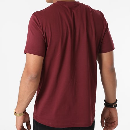 Fred Perry - Tee Shirt Embroidered Bordeaux