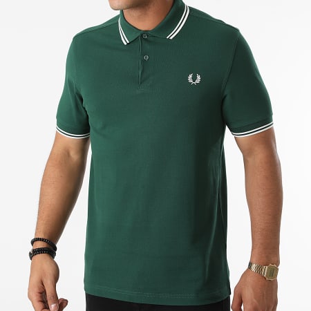 Fred Perry - Polo Manches Courtes Twin Tipped M3600 Vert