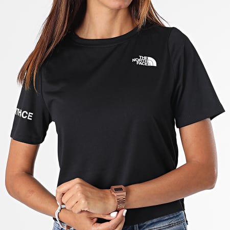 The North Face Tee Shirt Crop Femme A55HG Noir