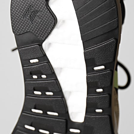 Adidas Originals - ZX 2K Boost Pure Sneakers GW3516 Core Black Light Yellow Savanna