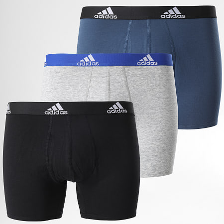 Adidas Sportswear - Lot De 3 Boxers Aeroready GN2017 Noir Bleu Gris Chiné