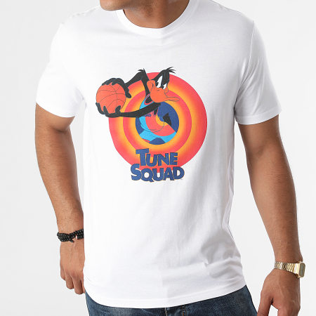 Looney Tunes - Tee Shirt Squad Daffy Blanc
