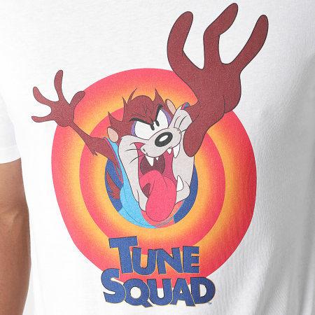 Looney Tunes - Tee Shirt Squad Taz Blanc