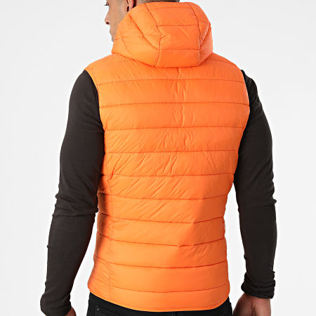 Doudoune sans sales manche orange