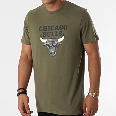 New Era - Tee Shirt Chicago Bulls 12827165 Vert Kaki