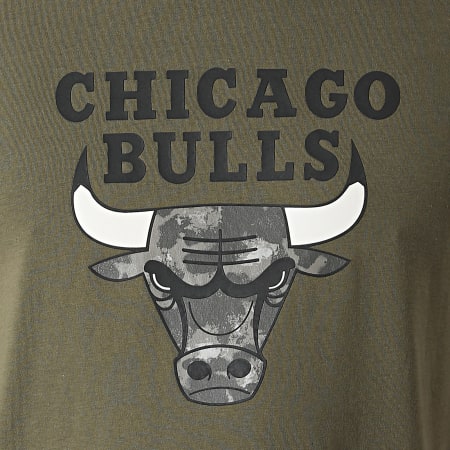New Era - Camiseta Chicago Bulls 12827165 Verde caqui