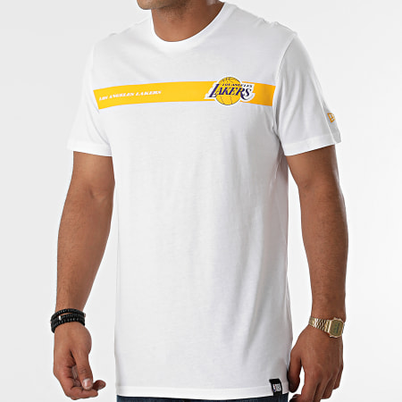New Era - Tee Shirt Los Angeles Lakers 12827195 Blanc