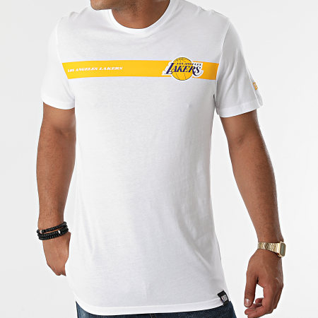 New Era - Tee Shirt Los Angeles Lakers 12827195 Blanc