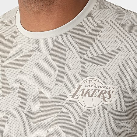 New Era - Tee Shirt Los Angeles Lakers 12827266 Beige