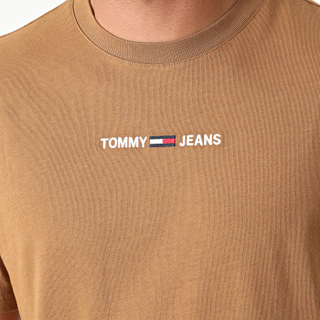 Tommy Jeans - Tee Shirt Small Text 9701 Marron