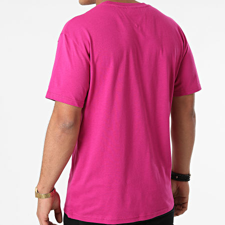 Tommy Jeans - Tee Shirt Tommy Badge 9701 Rose Fushia